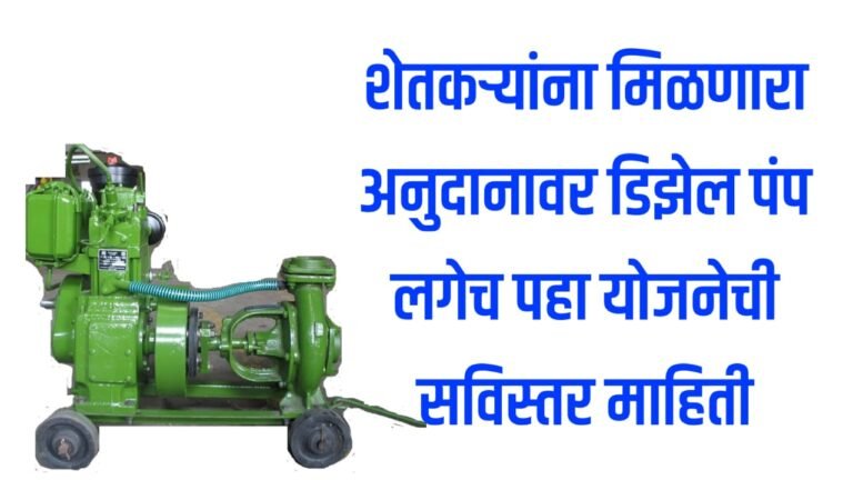 Diesel pump subsidy